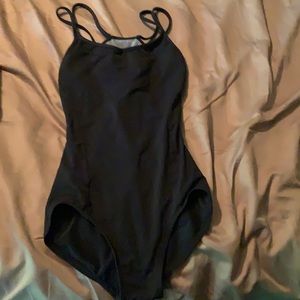 Capezio xs black ballet leotard